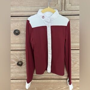 Cavalleria Toscana button down youth show shirt, size 8